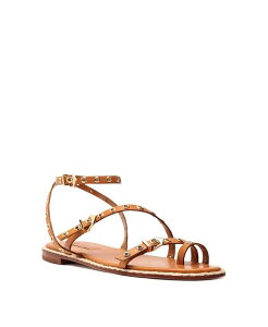 �V���b�c ���f�B�[�X �V���[�Y �T���_�� Schutz Women's Annete Round Toe Flat Sandals Brown �u���E��