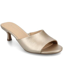 Wl RNV fB[X V[Y T_ q[ Journee Collection Women's Jeylah Slip On Single Band Kitten Heel Dress Sandals Champagne Vp