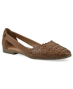 �z���C�g�}�E���e�� ���f�B�[�X �V���[�Y �p���v�X White Mountain Women's Nobler Pointed Toe Flats Tan Smooth �^��