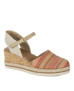 �x�A�g���b�v�X ���f�B�[�X �V���[�Y �T���_�� Baretraps Women's Alycia Closed Toe Wedge Sandals Coral Multi �R�[����