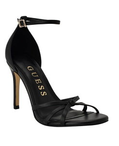�Q�X ���f�B�[�X �V���[�Y �T���_�� GUESS Women's Spring Strappy Knot Stiletto Sandals Black �u���b�N