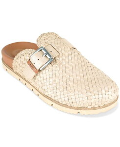 WFg\EY fB[X V[Y T_ Gentle Souls Women's Brantley Woven Buckled Clogs Sand Woven Leather Th