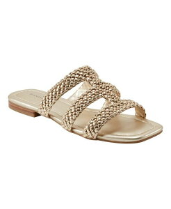�o���h���[�m ���f�B�[�X �V���[�Y �T���_�� Bandolino Women's Sumer Square Toe Flat Sandals Gold �S�[���h