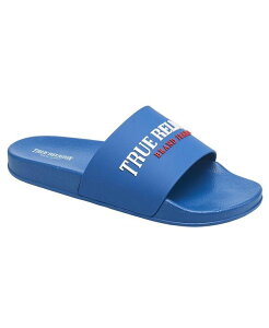 【送料無料】 トゥルーレリジョン レディース サンダル シューズ Men's Weezy Logo Slide Blue