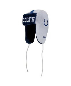 j[G Y ANZT[ Xq jbg New Era Men's White Indianapolis Colts Helmet Head Trapper Knit Hat White zCg
