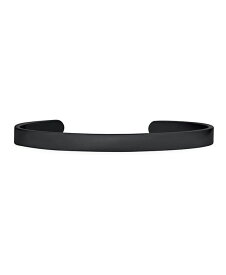 ブリング メンズ アクセサリー ブレスレット・バングル・アンクレット Tシャツ Bling Jewelry Unisex Black Plated Stainless Steel Cuff Bracelet for Men Slender Stackable Bangle Black ブラック