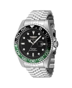 CrN^ Y ANZT[ rv Invicta Men's 48387 Pro Diver Quartz 3 Hand Black Dial Watch Silver Vo[