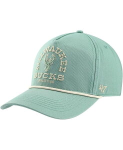 47 �u�����h �����Y �A�N�Z�T���[ �X�q '47 Brand Men's Green Distressed Milwaukee Bucks Canyon Ranchero Hitch Adjustable Hat Green �O���[��