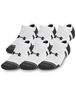 A_[A[}[ Y A_[EFA C 101 White Under Armour Men's Performance Tech No Show Socks - 6-pack