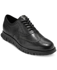 R[n[ Y V[Y IbNXtH[h Black/black Cole Haan Men's ZEROGRAND Remastered Lace-Up Wingtip Oxford Shoes