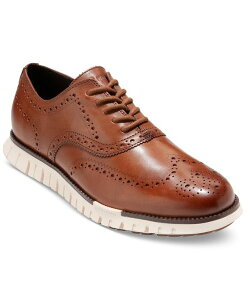 R[n[ Y V[Y IbNXtH[h Ch British Tan/ivory Cole Haan Men's ZEROGRAND Remastered Lace-Up Wingtip Oxford Shoes
