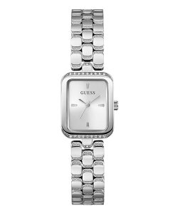 �Q�X ���f�B�[�X �A�N�Z�T���[ �r���v T�V���c GUESS Women's Analog Silver Tone Steel Watch 22mm Silver Tone �V���o�[