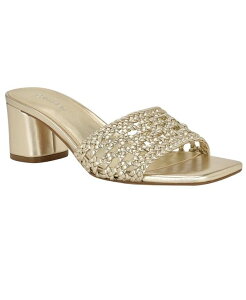 JoNC fB[X V[Y T_ Calvin Klein Women's Brianny Slip On Dress Sandals Gold S[h