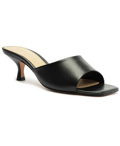 �V���b�c ���f�B�[�X �V���[�Y �T���_�� Schutz Women's Dethalia Mid Stiletto Sandals Black Leather �u���b�N