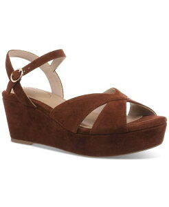 W[j xj[j fB[X V[Y T_ vbgtH[ Giani Bernini Women's Jayleen Memory Foam Platform Wedge Sandals Brown Suede uE