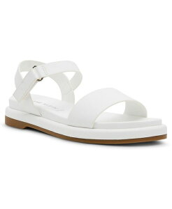 �A���N���C�� ���f�B�[�X �V���[�Y �T���_�� Anne Klein Women's Elani Round Toe Footbed Sandals White �z���C�g