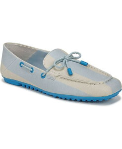 �t�����R�T���g ���f�B�[�X �V���[�Y �p���v�X Franco Sarto Women's Zepher Square Toe Apron Toe Boat Shoes Soft Blue Stripe Twill Fabric �u���[