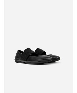 Jy[ fB[X V[Y pvX U[ Camper Right Nina Leather Flats Black ubN