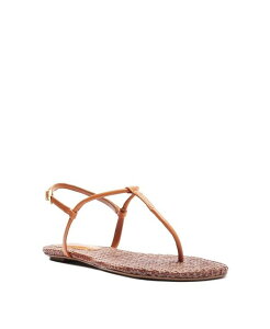 �V���b�c ���f�B�[�X �V���[�Y �T���_�� Schutz Women's Elsha Round Toe Flat Sandals Brown �u���E��