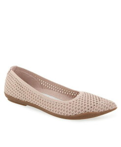 �G�A���\�[���Y ���f�B�[�X �V���[�Y �p���v�X Aerosoles Women's Danielle Pointed Toe Flat Flats Cipria Textured Knit Fabric