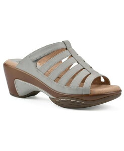 zCg}Ee fB[X V[Y T_ White Mountain Women's Valencia Slip-On Clog Sandals Ice Burnished Smooth