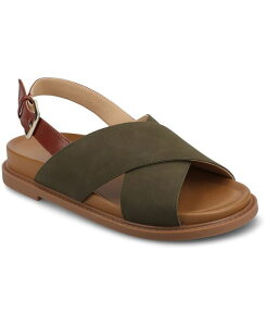 �W�����l �R���N�V���� ���f�B�[�X �V���[�Y �T���_�� Journee Collection Women's Marinna Round Toe Flat Sandals Olive �I���[�u