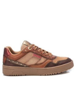 LV^C fB[X V[Y Xj[J[ U[ Carmela Collection Women's Leather Casual Sneakers By Xti Camel L