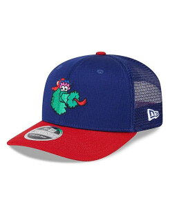 �j���[�G�� �����Y �A�N�Z�T���[ �X�q New Era Men's Royal/Red Philadelphia Phillies 2025 Batting Practice 9SEVENTY Stretch-Snap Trucker Hat Royal Red ���b�h
