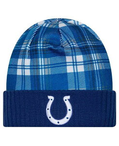 j[G Y ANZT[ Xq jbg New Era Men's Royal Indianapolis Colts Sideline Statement Cuffed with Knit Hat Royal