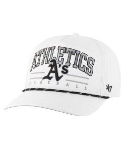 47 �u�����h �����Y �A�N�Z�T���[ �X�q '47 Brand Men's White Athletics Roscoe Speckle Hitch Adjustable Hat White �z���C�g