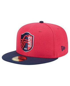 �j���[�G�� �����Y �A�N�Z�T���[ �X�q New Era Men's Red St. Louis City SC 2025 Kickoff 59FIFTY Fitted Hat Red ���b�h