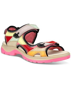 GR[ fB[X V[Y T_ pb`[N Ecco Women's Yucatan Patchwork Sandals Bubblegum
