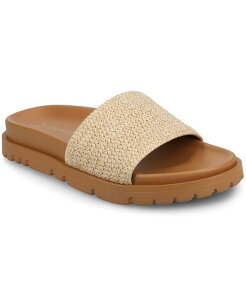 yz Wl RNV fB[X T_ V[Y Women's Starr Slip-On Flat Sandals Natural