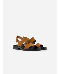 �J���y�[�� ���f�B�[�X �V���[�Y �T���_�� ���U�[ Camper Dana Nubuck Leather Sandals Brown �u���E��