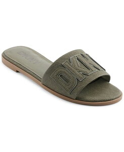 _i L j[[N fB[X V[Y T_ DKNY Women's Willow Slide Slip-On Flats Sandals Green O[
