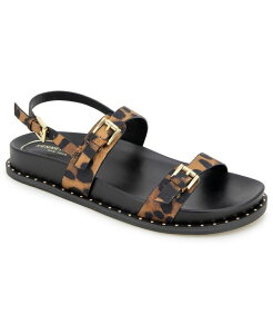 �P�l�X�R�[�� ���f�B�[�X �V���[�Y �T���_�� Kenneth Cole New York Women's Drinity Round Toe Flat Sandals Leopard �A�j�}��