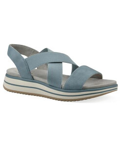 NtoCzCg}Ee fB[X V[Y T_ Cliffs by White Mountain Women's Hapley Athleisure Slip-On Sandals Mid-Blue Nubuck u[
