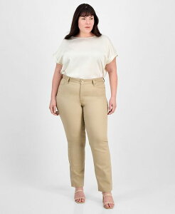 【送料無料】 ジョーンズニューヨーク レディース デニムパンツ ボトムス Plus Size Lexington Straight-Leg Jeans Jones Khaki