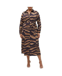 �V�e�B�[�V�b�N ���f�B�[�X �g�b�v�X �����s�[�X �v���X�T�C�Y CITY CHIC Plus Size Untamed Dress Brandy untamed