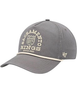 47 �u�����h �����Y �A�N�Z�T���[ �X�q '47 Brand Men's Charcoal Distressed Sacramento Kings Canyon Ranchero Hitch Adjustable Hat Charcoal �`���R�[��