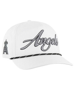 47 �u�����h �����Y �A�N�Z�T���[ �X�q '47 Brand Men's White Los Angeles Angels Overhand Speckle Hitch Rope Adjustable Hat White �z���C�g