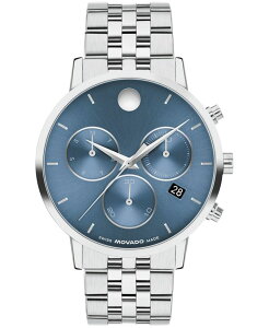���o�h �����Y �A�N�Z�T���[ �r���v T�V���c Movado Men's Museum Classic Swiss Quartz Chronograph Stainless-Steel Watch 42mm Silver-Tone �V���o�[