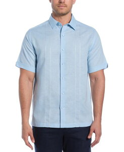 �L���[�o�x�� �����Y �g�b�v�X �V���c Cubavera Men's Short Sleeve Panel Button-Front Camp Shirt Clear Sky