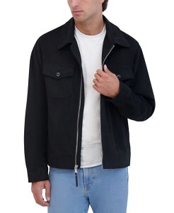 o[gOn Y AE^[ WPbgEu] XG[h WPbg Robert Graham Men's Faux Suede Field Jacket Black ubN