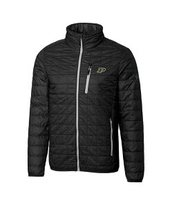 Jb^[AhobN Y AE^[ WPbgEu] WPbg Cutter & Buck Men's Black Purdue Boilermakers Rainier Full-Zip Jacket Black ubN