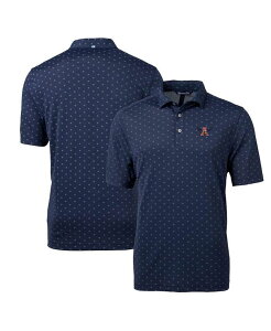 Jb^[AhobN Y gbvX |Vc Cutter & Buck Men's Auburn Tigers Virtue Eco Pique Tile Polo Navy lCr[