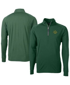 yz Jb^[AhobN Y Vc gbvX Men's Hunter Green Notre Dame Fighting Irish Play Like A Champion Today Adapt Eco Knit Stretch DryTec Quarter-Zip Top Hunter Green