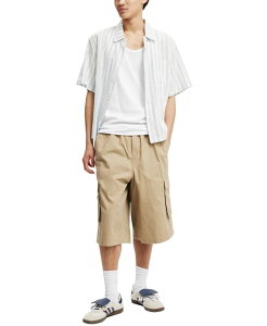 �R�b�g���I�� �����Y �{�g���X �n�[�t�p���c�E�V���[�c �V���[�g�p���c COTTON ON Men's Super Baggy Cargo Shorts Tan �^��