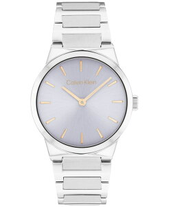 �J���o���N���C�� ���f�B�[�X �A�N�Z�T���[ �r���v T�V���c Calvin Klein Women's CK Linear Elegance Silver Tone Stainless Steel Bracelet Watch 32mm Silver �V���o�[