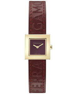 yz tFK fB[X rv ANZT[ Women's Swiss Portrait Burgundy Leather Strap Watch 20mm Gold
